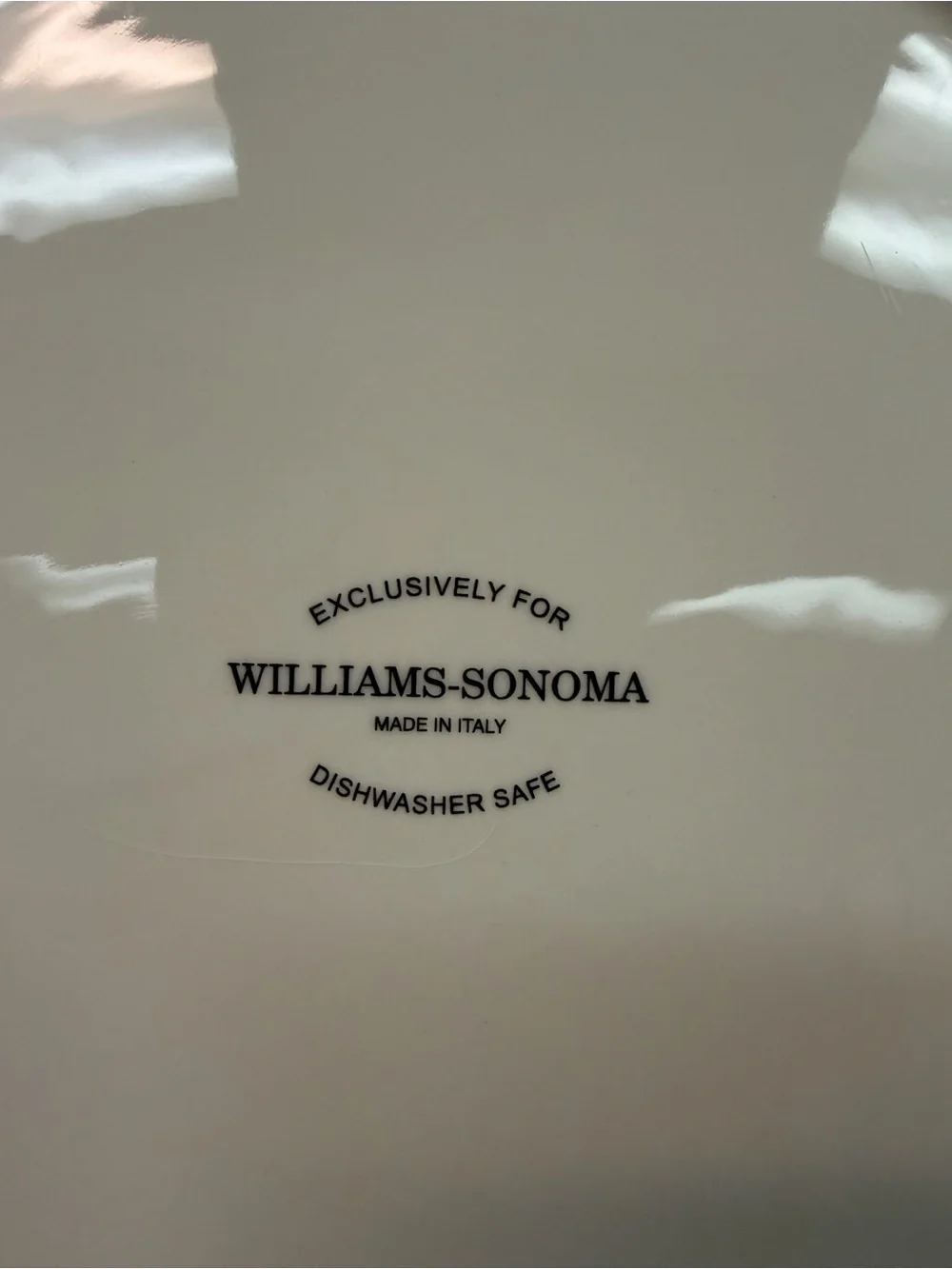 Williams Sonoma Large White Rimmed Dinner Plates Set of 3